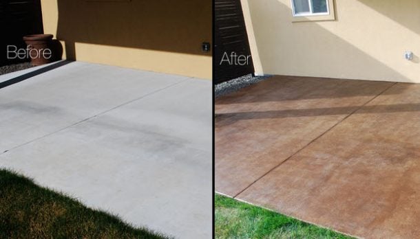How to Stain a Concrete Patio (Easy DIY Project) • The Garden Glove