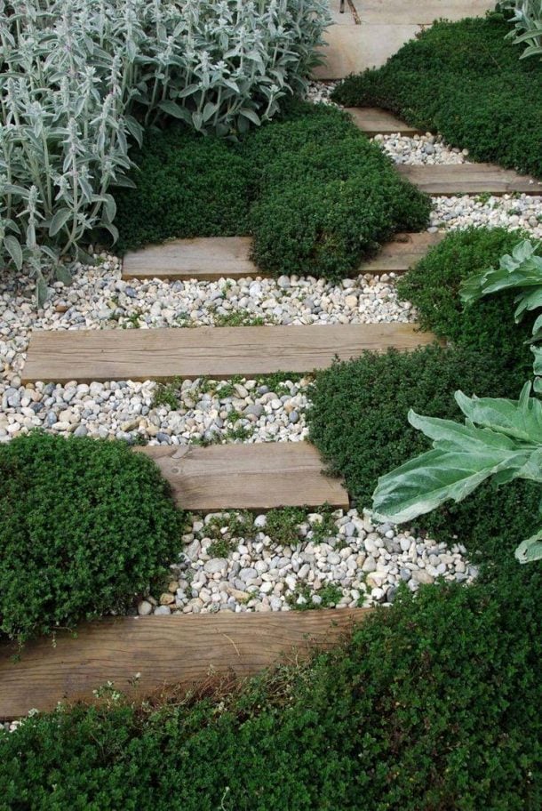 Garden Path Rails DIY Garden Paths And Backyard Walkway Ideas • The Garden Glove